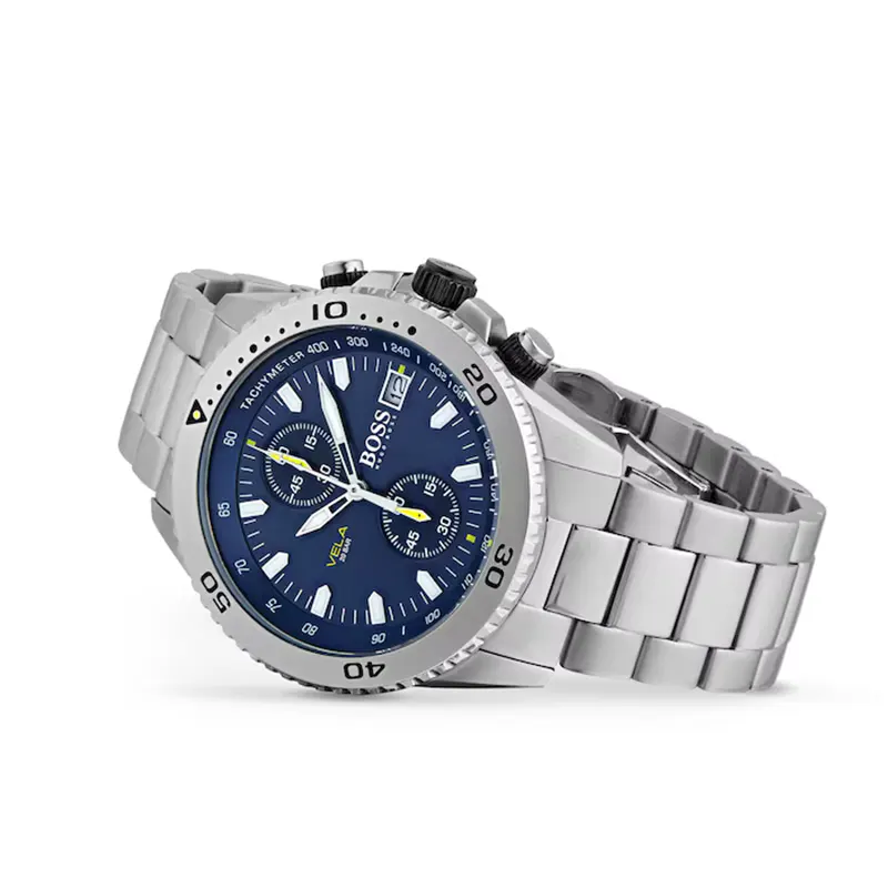 Hugo Boss Vela Series Chronograph Blue Dial Men's Watch- 1513775